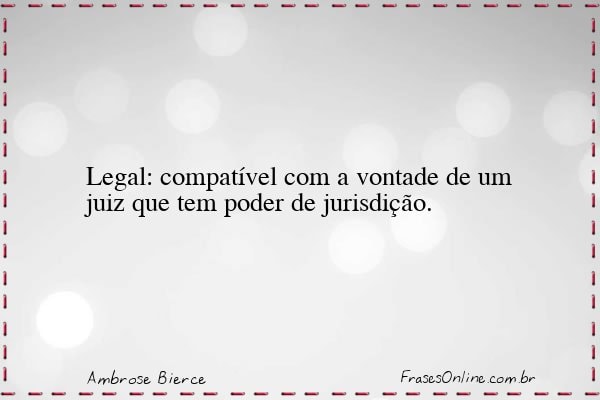 Frase de Ambrose Bierce