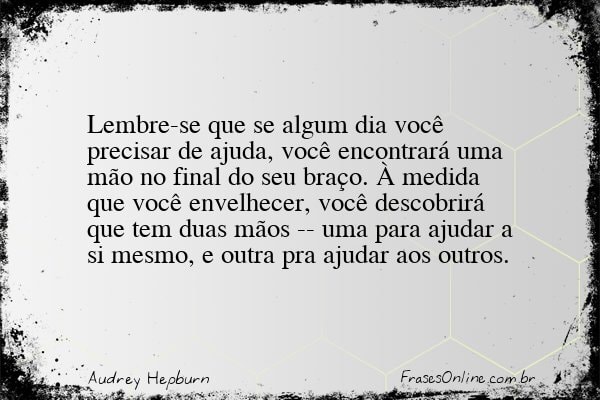 Frase de Audrey Hepburn