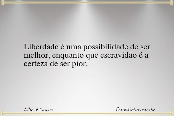 Frase de Albert Camus