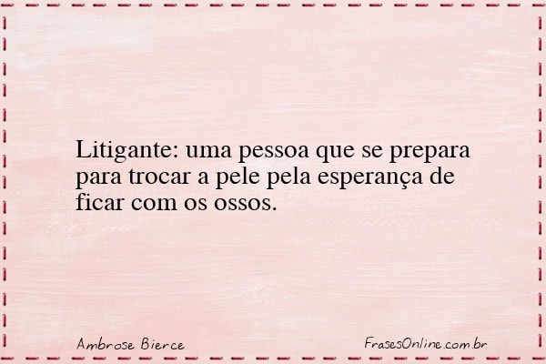 Frase de Ambrose Bierce