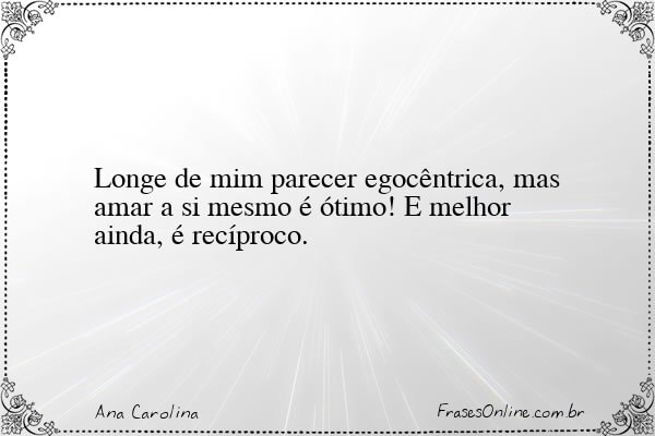 Frase de Ana Carolina