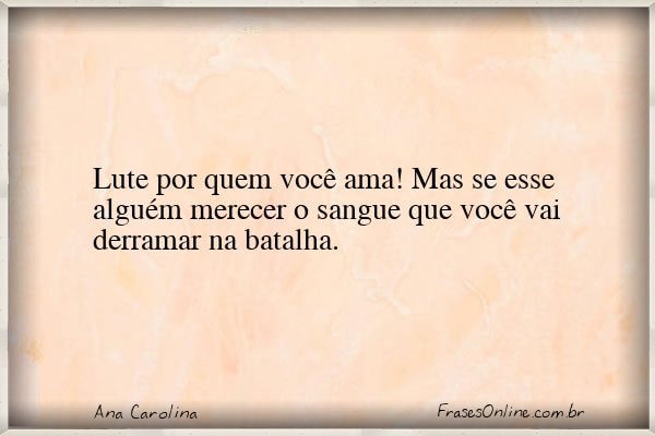 Frase de Ana Carolina