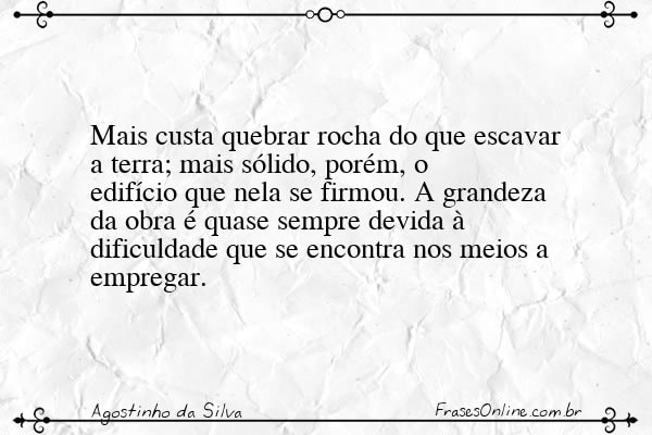 Frase de Agostinho da Silva