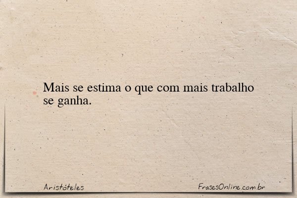 Frase de Aristóteles