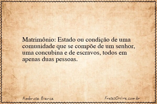 Frase de Ambrose Bierce