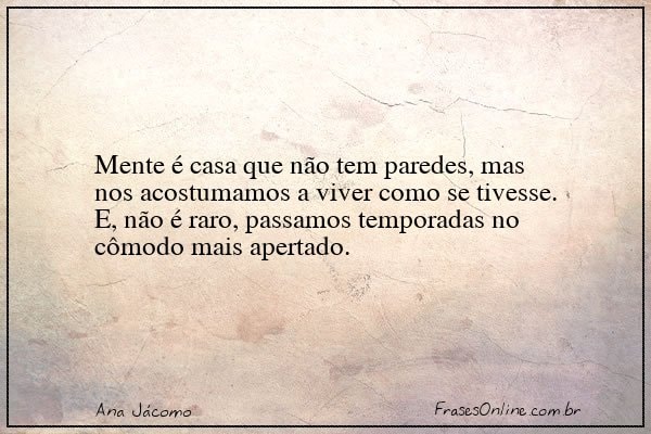 Frase de Ana Jácomo