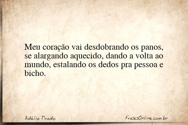 Frase de Adélia Prado