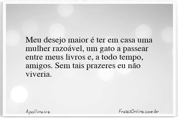 Frase de Apollinaire