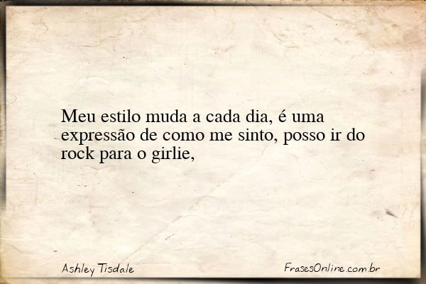Frase de Ashley Tisdale