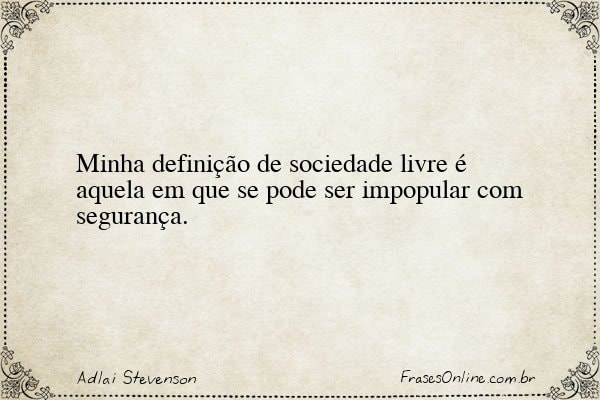 Frase de Adlai Stevenson
