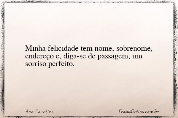 Frase de Ana Carolina