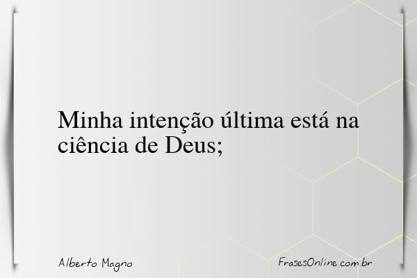 Frase de Alberto Magno