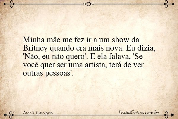 Frase de Avril Lavigne