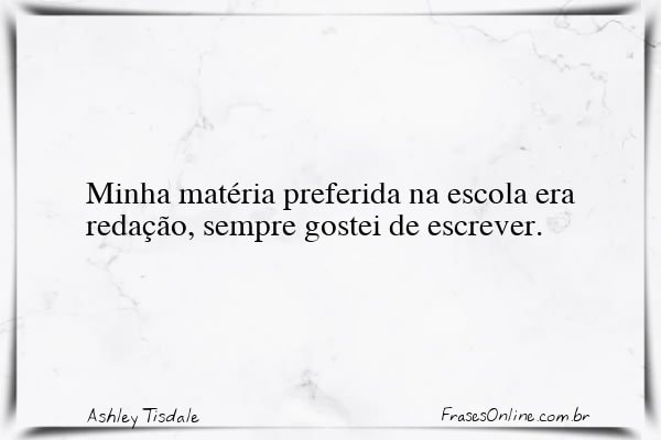 Frase de Ashley Tisdale