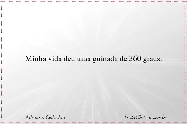 Frase de Adriane Galisteu