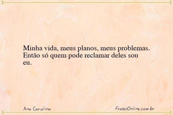 Frase de Ana Carolina