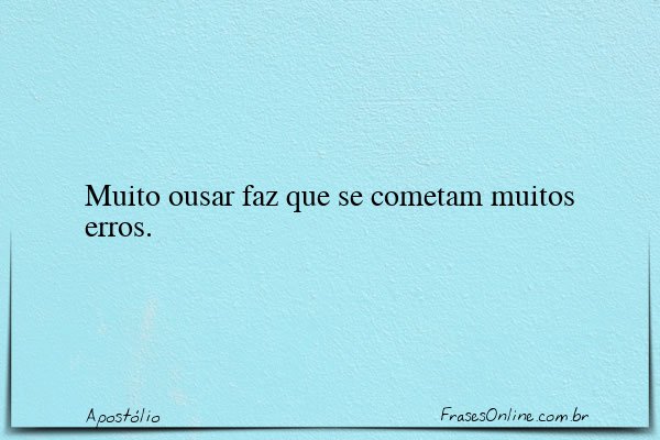Frase de Apostólio