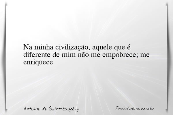Frase de Antoine de Saint-Exupéry