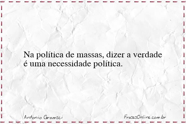 Frase de Antonio Gramsci