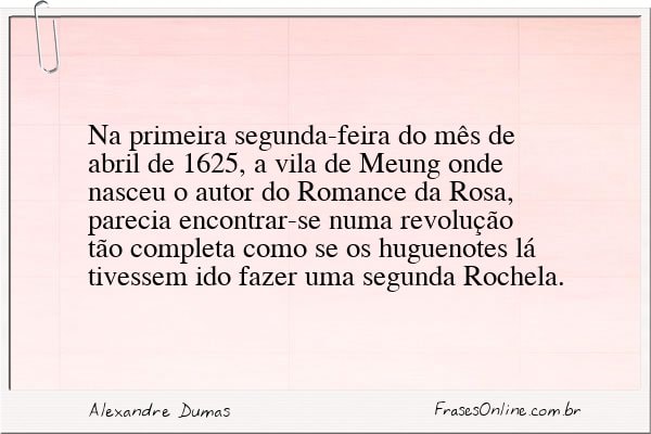 Frase de Alexandre Dumas