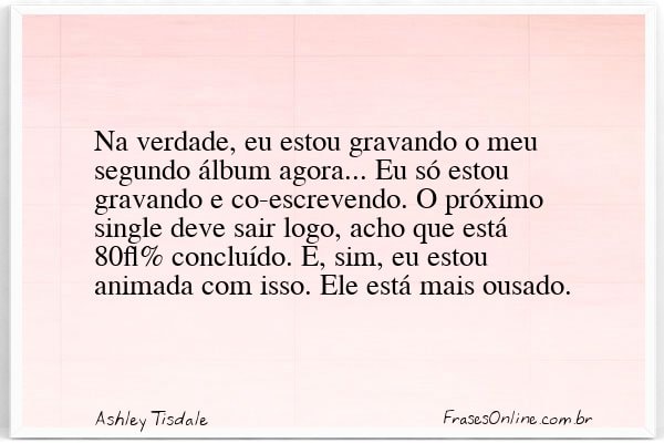 Frase de Ashley Tisdale