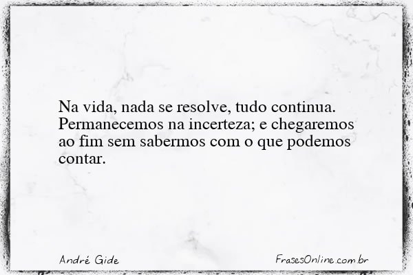 Frase de André Gide