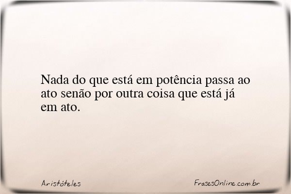 Frase de Aristóteles