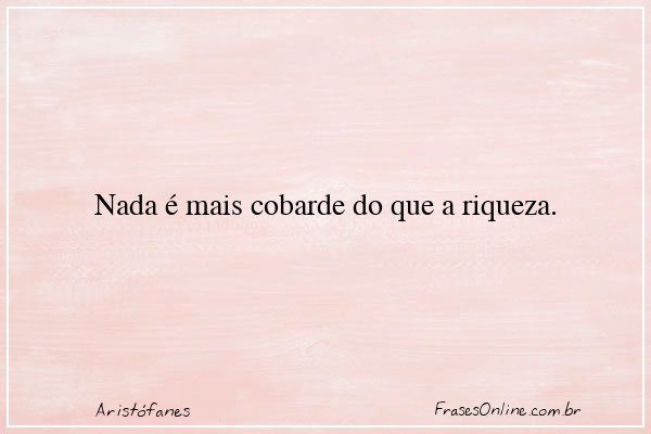 Frase de Aristófanes