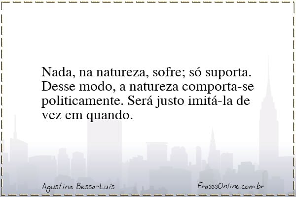 Frase de Agustina Bessa-Luís
