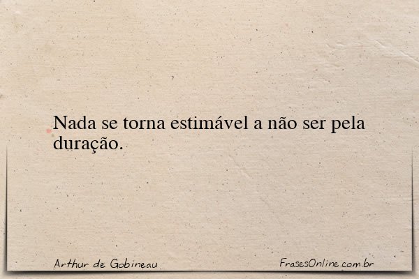 Frase de Arthur de Gobineau