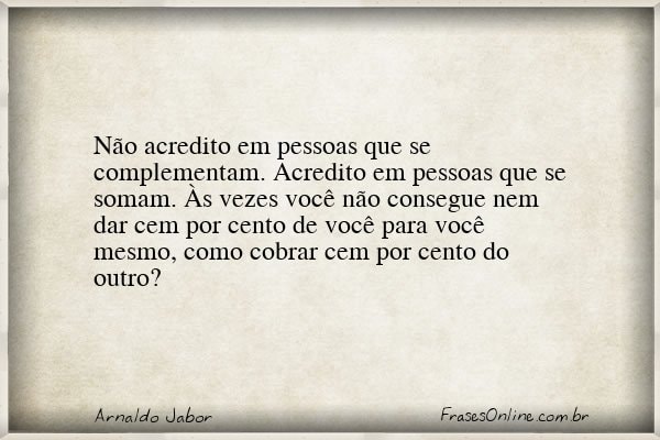 Frase de Arnaldo Jabor