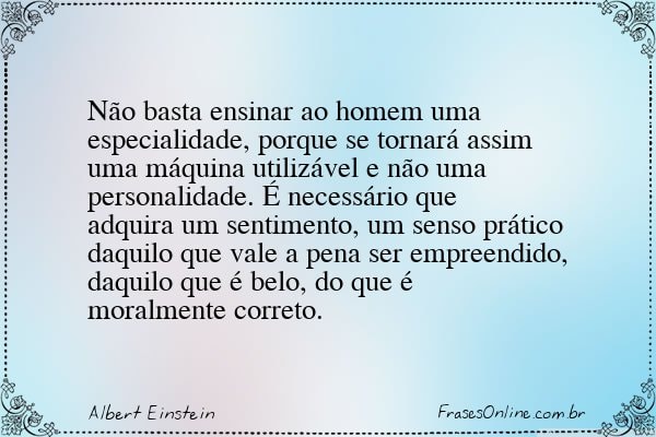 Frase de Albert Einstein