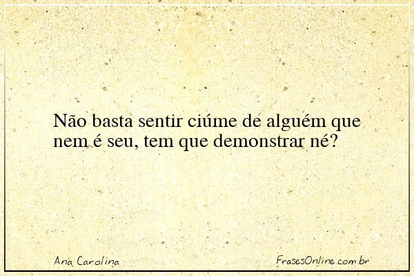 Frase de Ana Carolina