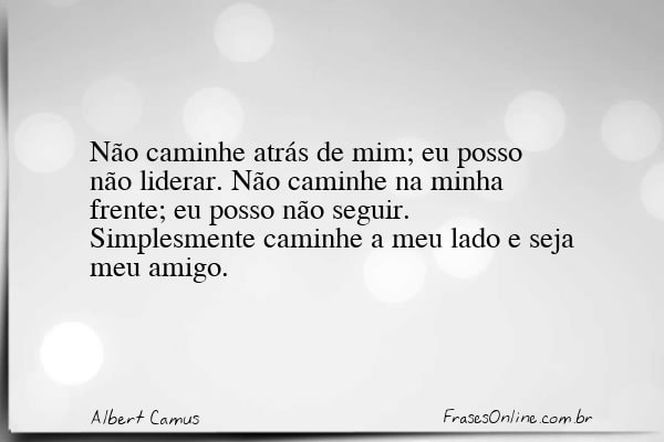 Frase de Albert Camus