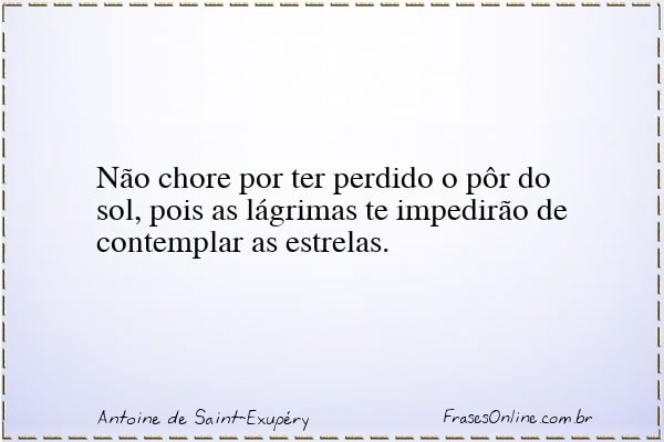Frase de Antoine de Saint-Exupéry