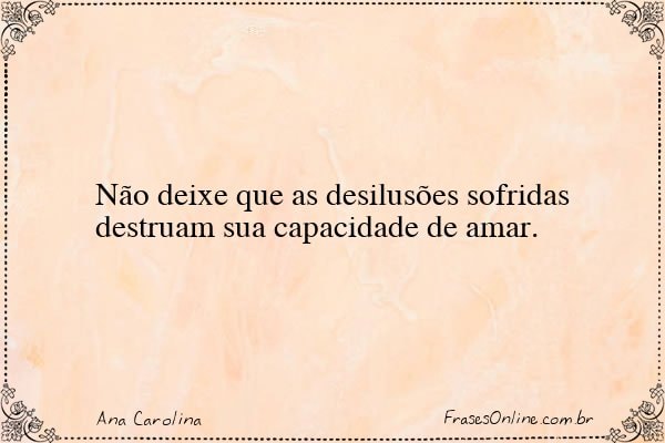 Frase de Ana Carolina