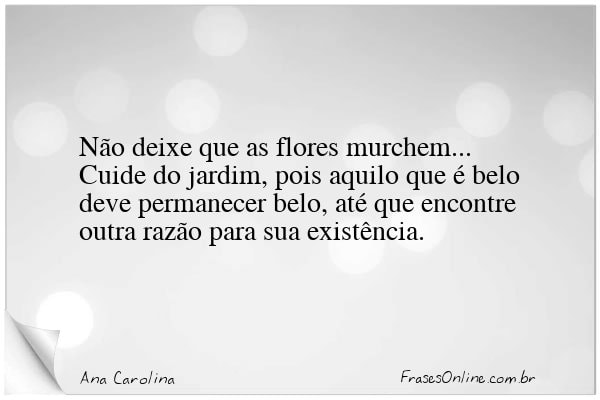 Frase de Ana Carolina