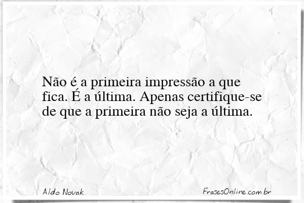 Frase de Aldo Novak