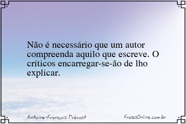 Frase de Antoine-François Prévost