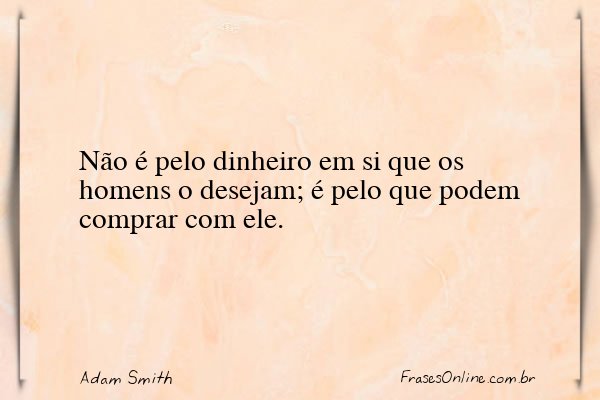 Frase de Adam Smith