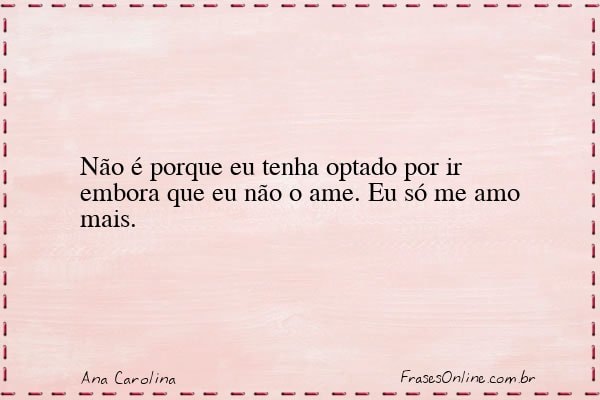 Frase de Ana Carolina