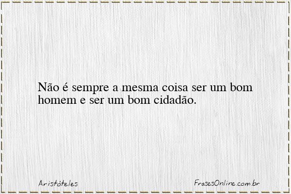 Frase de Aristóteles