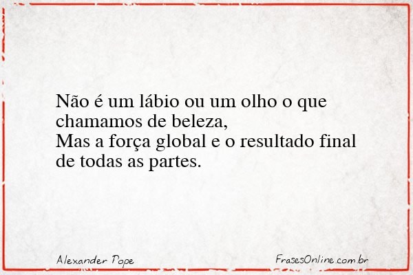 Frase de Alexander Pope