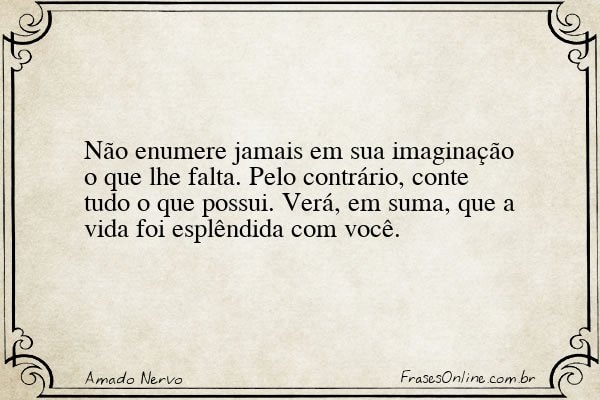 Frase de Amado Nervo