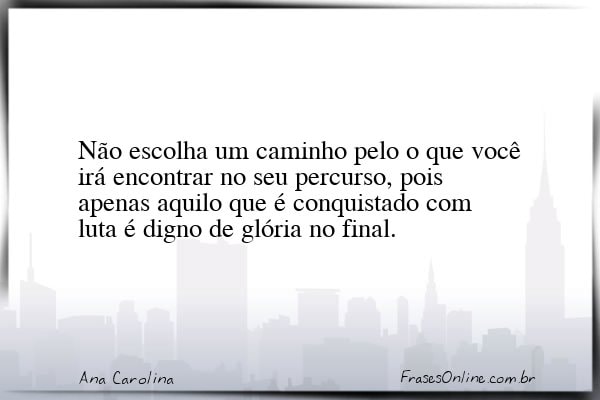 Frase de Ana Carolina