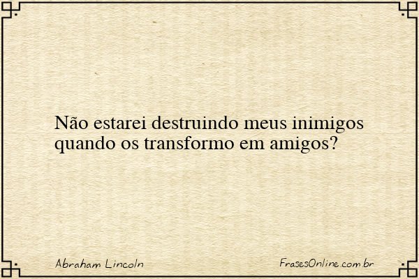 Frase de Abraham Lincoln