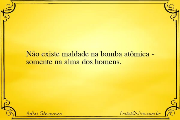 Frase de Adlai Stevenson