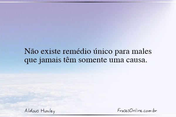 Frase de Aldous Huxley