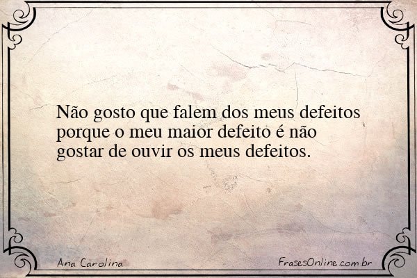 Frase de Ana Carolina