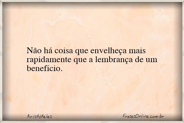 Frase de Aristóteles